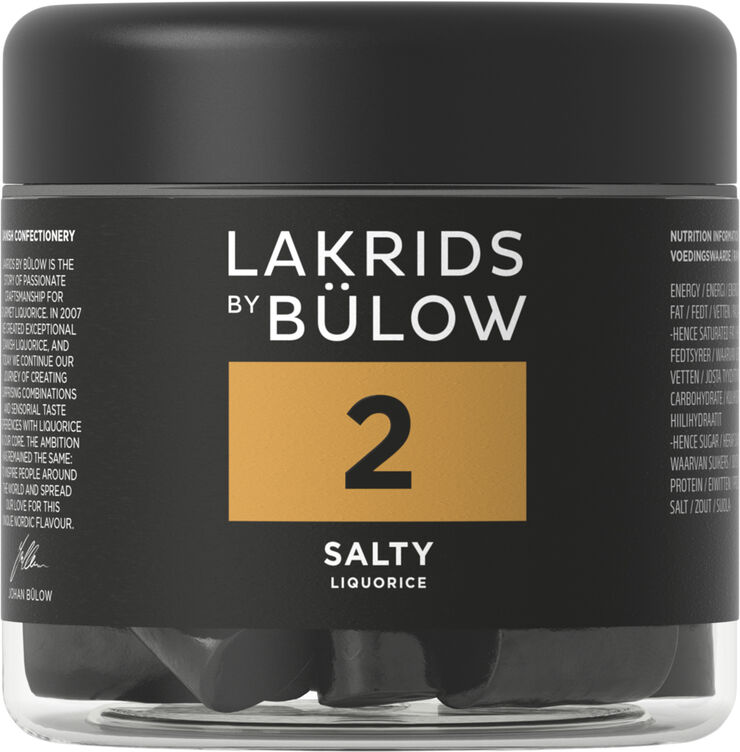 Lakrids by Bülow SMALL NO. 2 SALTY Sort