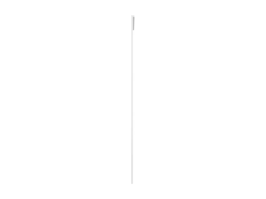 Porte coulissante Verre ESG dépoli et aluminium 90x205 cm Blanc