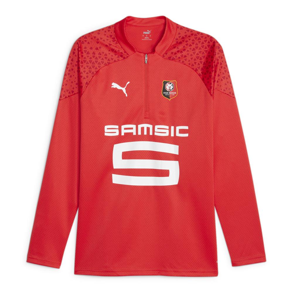 Puma Stade Rennais Sweat de Training Rouge Homme Puma 2023/24