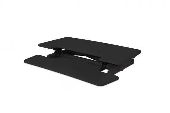 Bakker Elkhuizen Adjustable Sit-Stand Desk Riser 2 - Stativ - for LCD-display/PC-udstyr - sort - skrivebordsstander