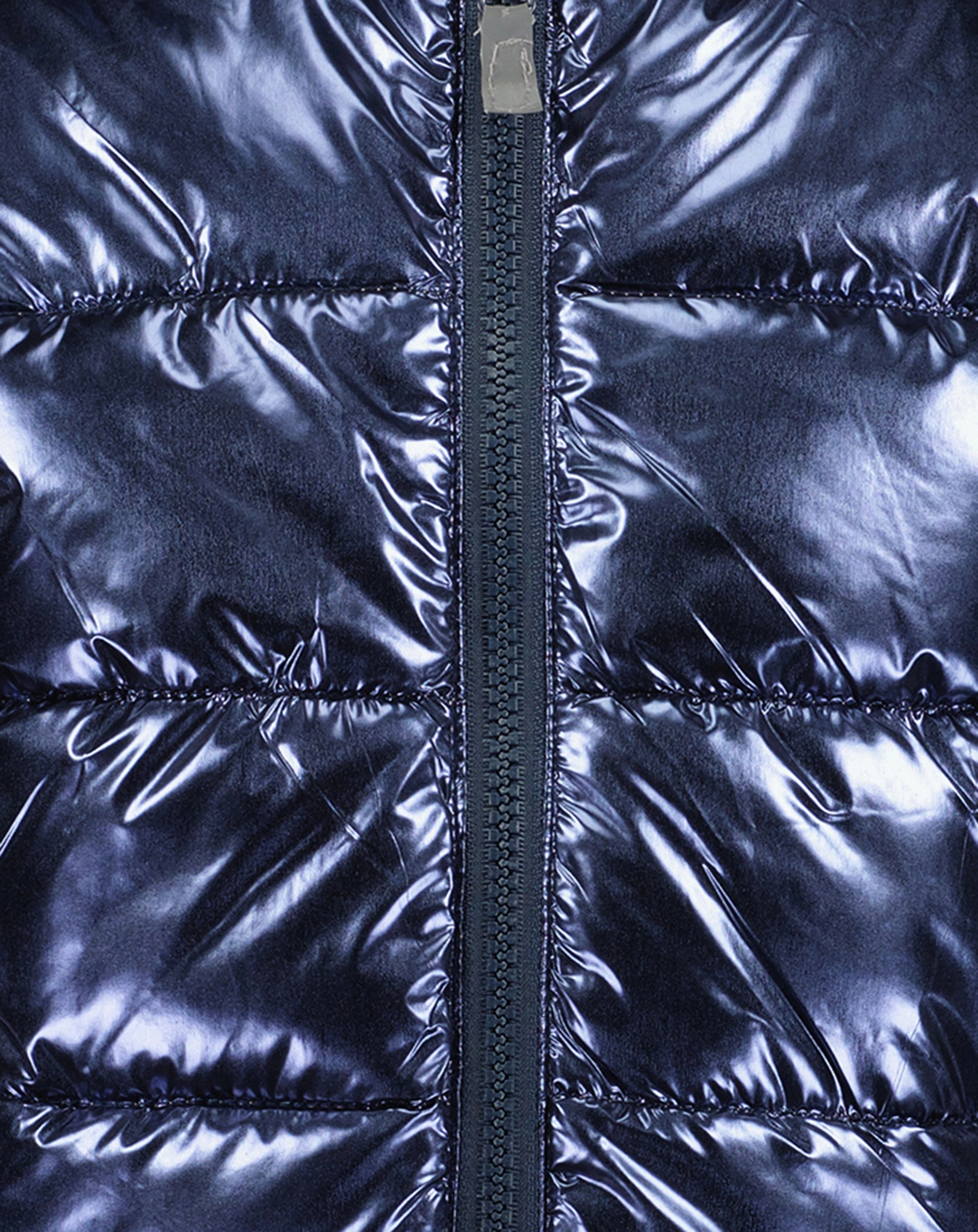 Steppjacke SHINY mit Kapuze in nachtblau