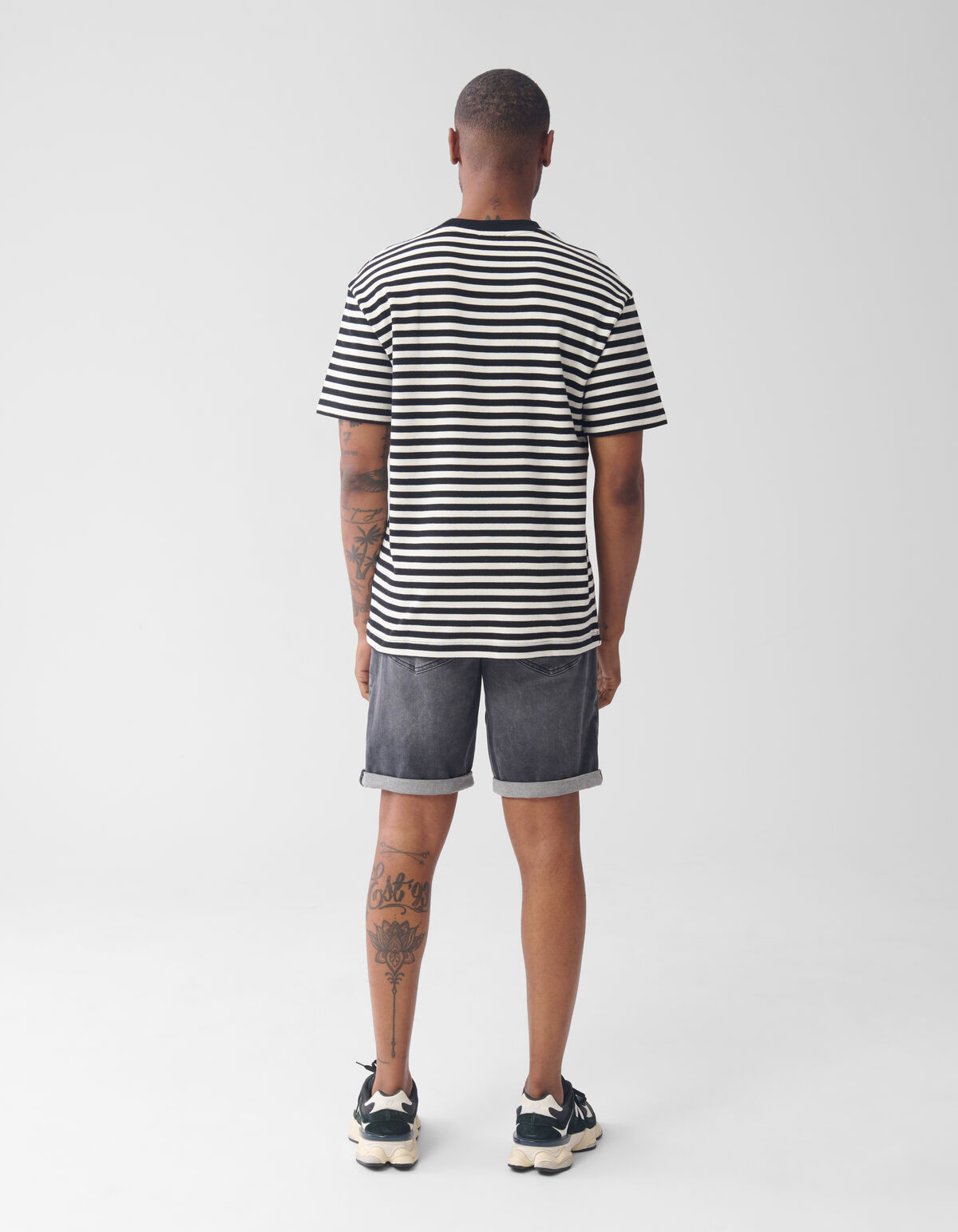 Denim Short Donkergrijs