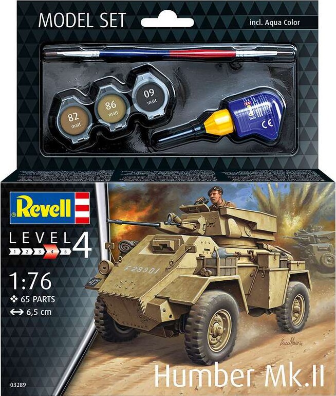 Revell - Humber Mk.II Panservogn Byggesæt - 1:76 - Level 4 - 03289