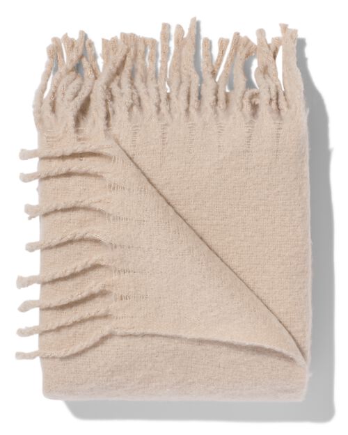 plaid aspect laine naturel 130 x 150
