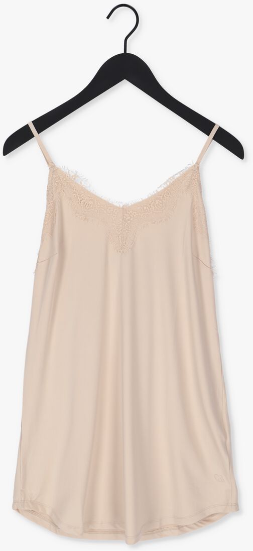 CC HEART beige cc heart mini jurk lace slipdress