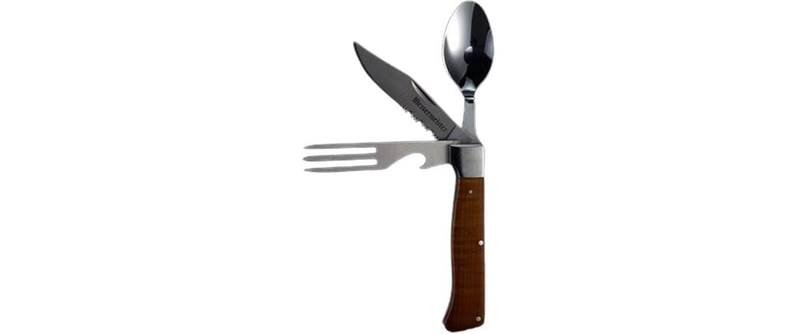 Outdoor-Besteck-Set Adventure Chef BraunKlappbares Campingbesteck