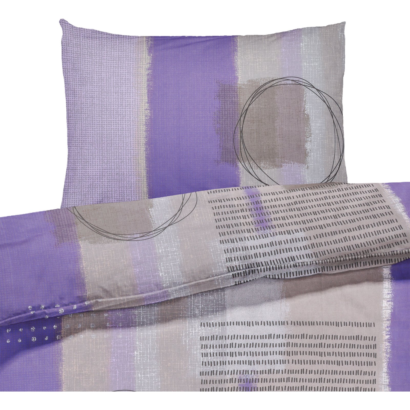 Bettwäsche Satin Muster violett