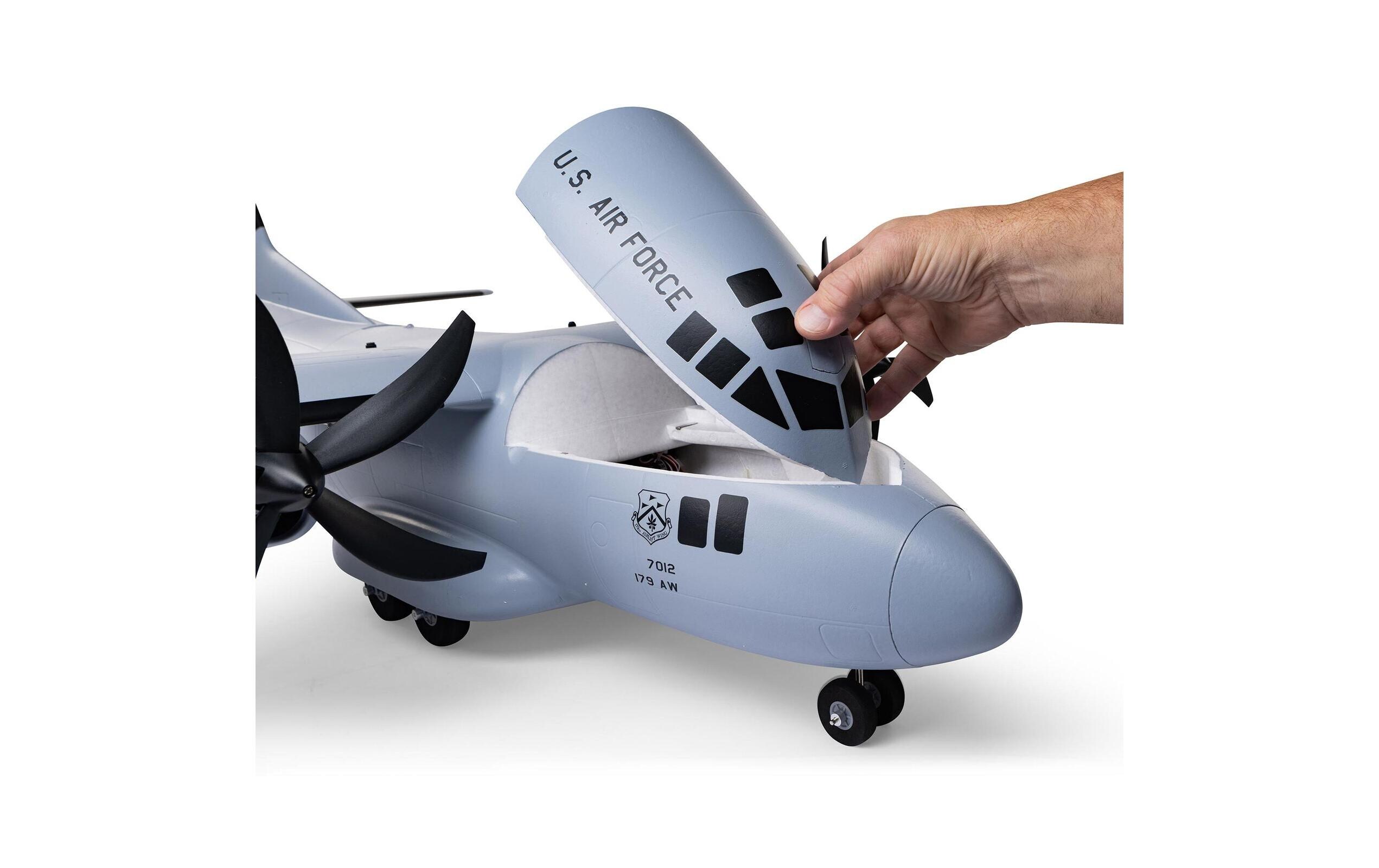 Transportflugzeug EC-1500 Twin 1.5 m BNF Basic<br>2-Motoriges Frachtflugzeug mit Spektrum Technik