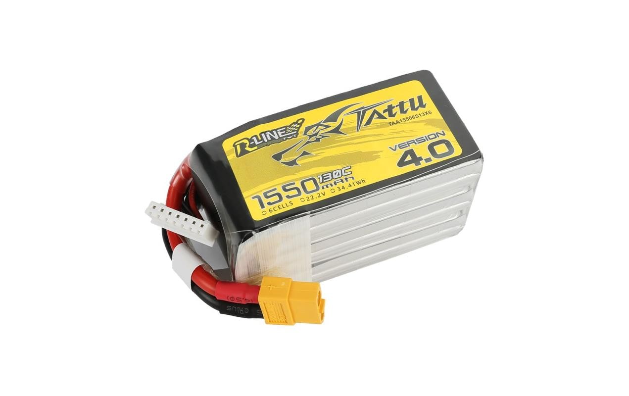 RC-Akku LiPo 1550 mAh 22.2 V 130C R-Line V46S LiPo Akku mit XT60 Stecker
