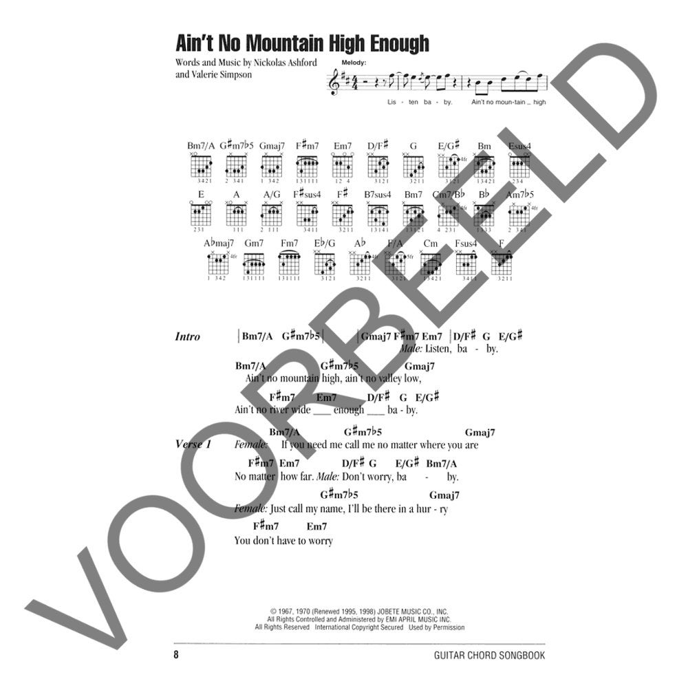 Hal Leonard Motown Guitar Chord Songbook