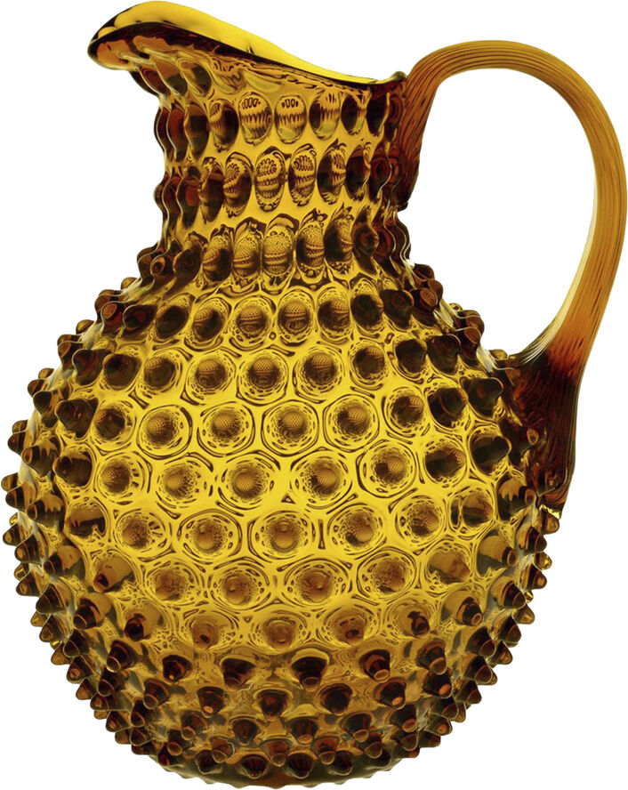 Anna Von Lipa Paris Hobnail Jug 2L Amber Glass