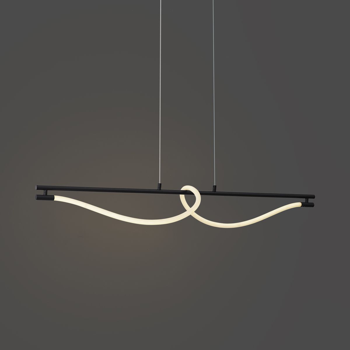 Moderne hanglamp zwart incl. LED 3-staps dimbaar - Twirl