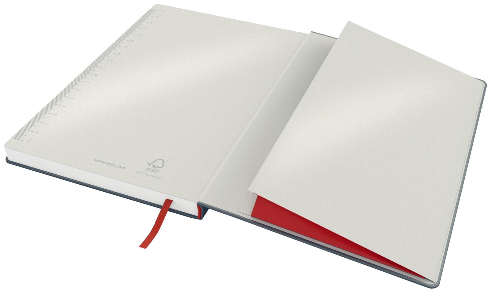 Leitz - Cosy Notebook Hard Cover Large Grey - Ruled