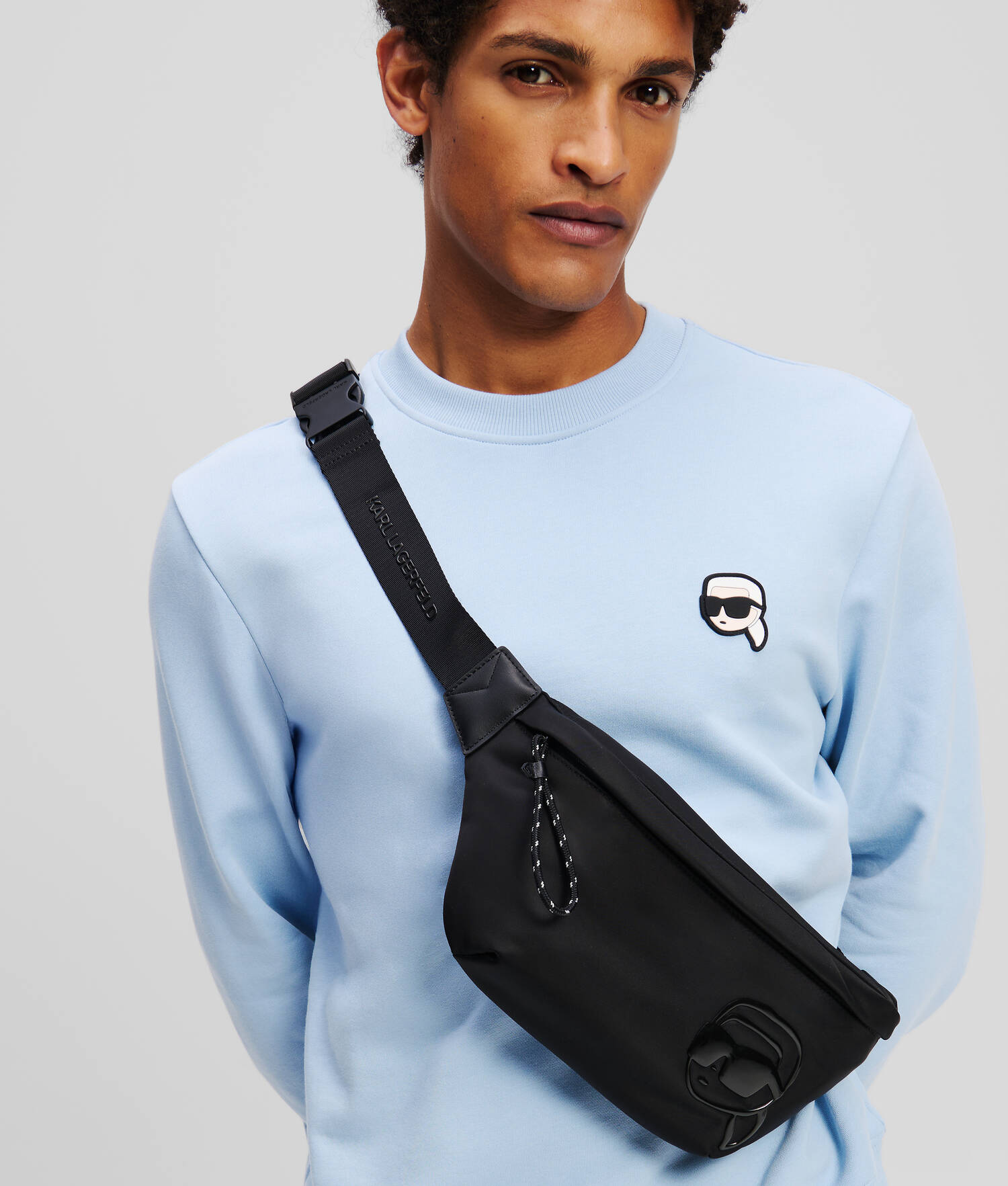SAC À CEINTURE EN NYLON IKON K - Noir