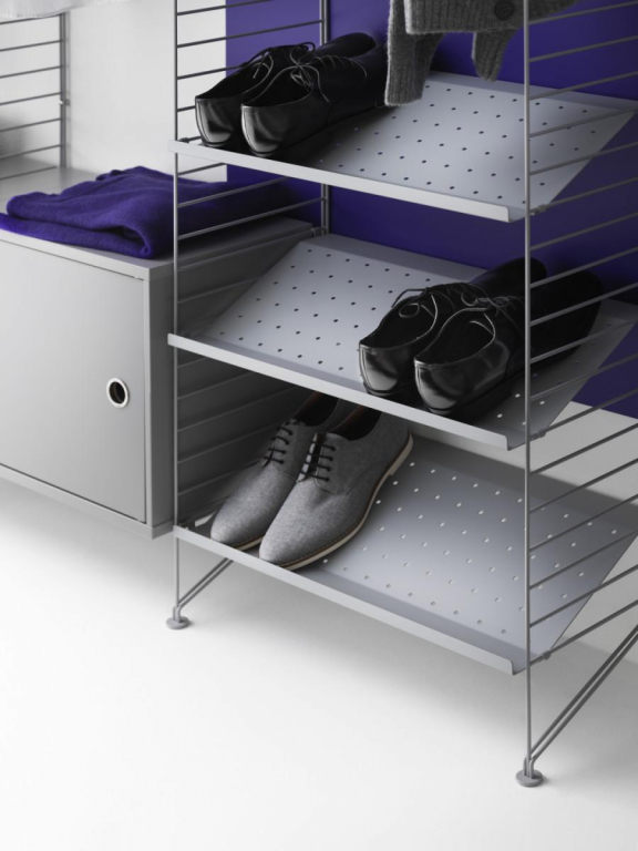 String Furniture Kast met openslaande deur 58x42x30cm beige