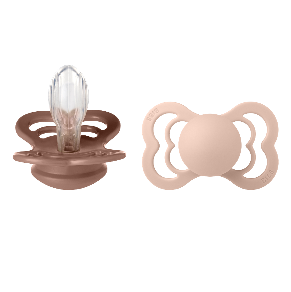 BIBS - Pacifier Supreme 2 PACK - Woodchuck/Blush - Size 2
