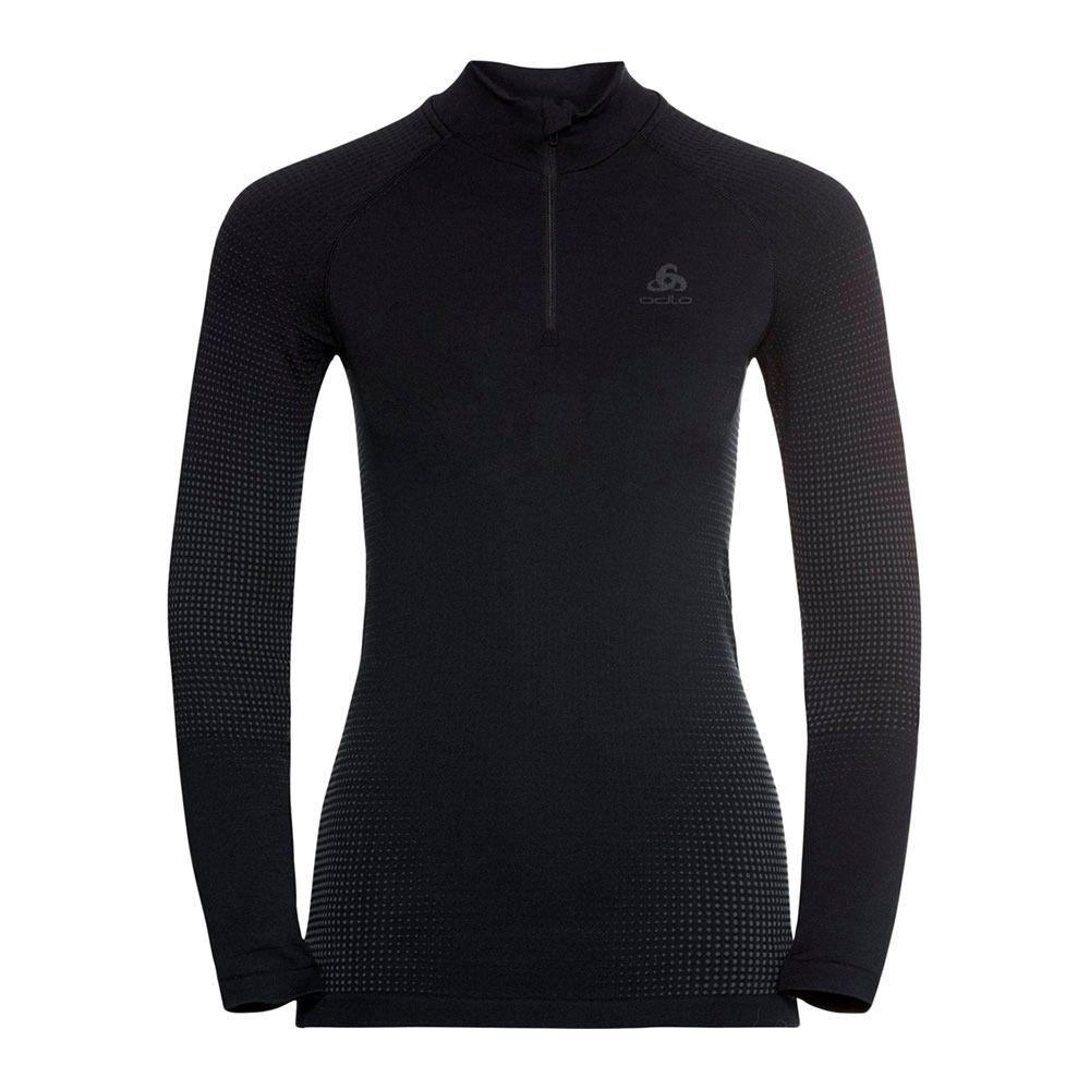 Odlo PERFORMANCE WARM ECO - Sous-couche Femme black/new odlo graphite grey