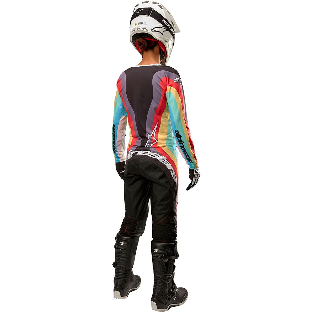 Alpinestars - Maillot femme Stella Techstar Blanc / Noir / Multicolore
