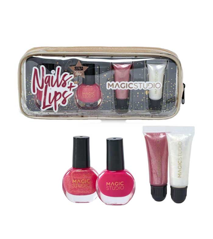 Magic Studio - Conjunto de Maquiagem Colorful Nails + Lips