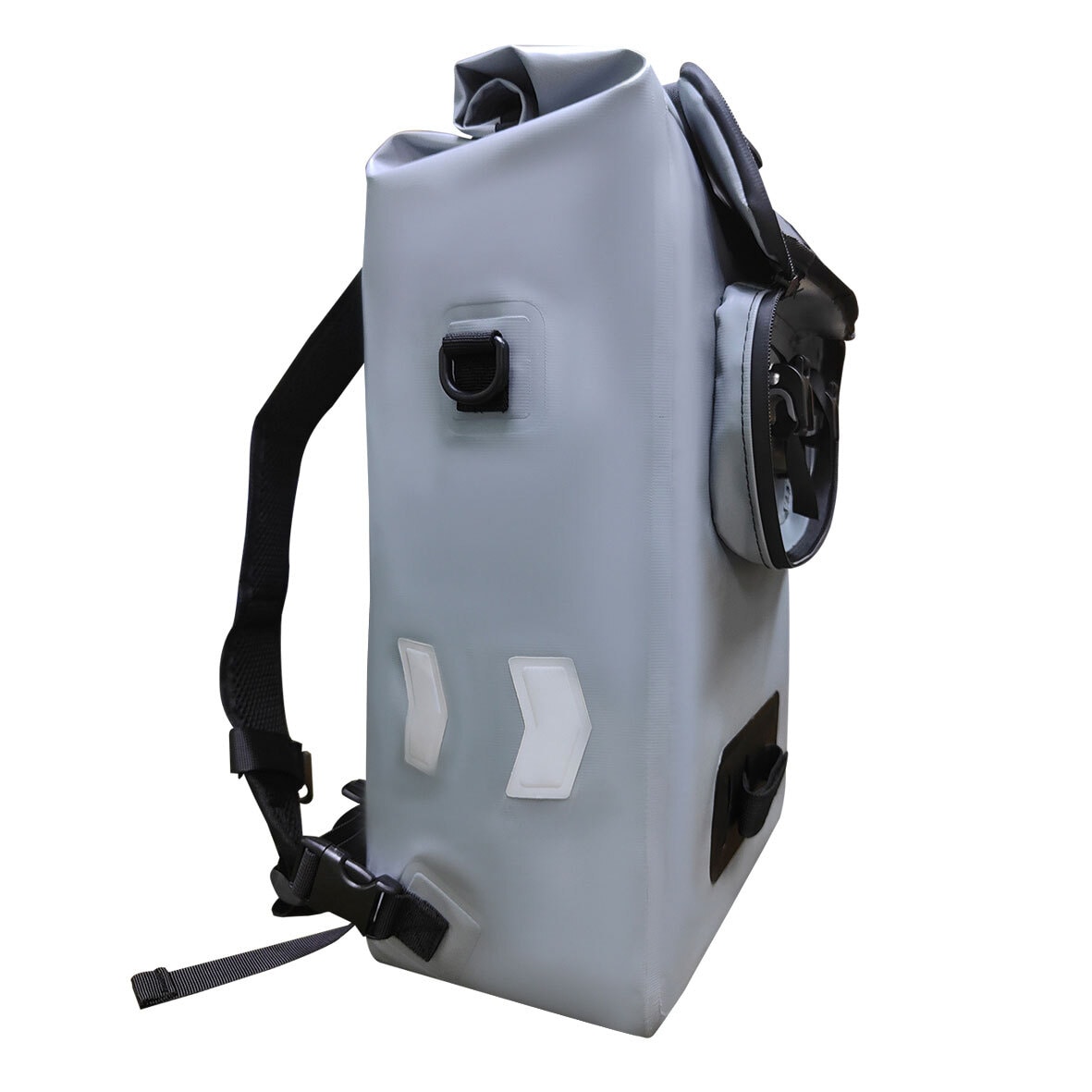 Rucksack 3 in 1 Gepäckträgertasche 28 Liter grau