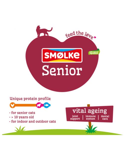 Smolke Cat Senior Kip&Lam&Vis - Kattenvoer