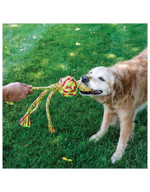 Kong Wubba Weaves Rope Assorti - Hondenspeelgoed