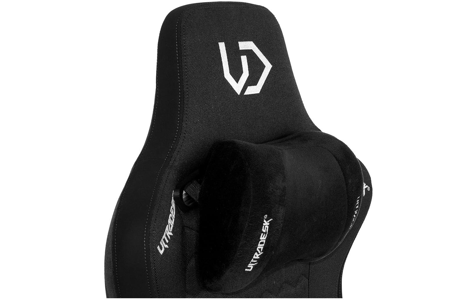 Gaming-Stuhl Throne Schwarz<br>Gaming-Stuhl aus Stoff mit 140 kg Belastbarkeit