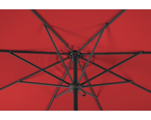 Schneider parasol 270 x 270 x 260 cm Harlem polyester 180 g/m² rood