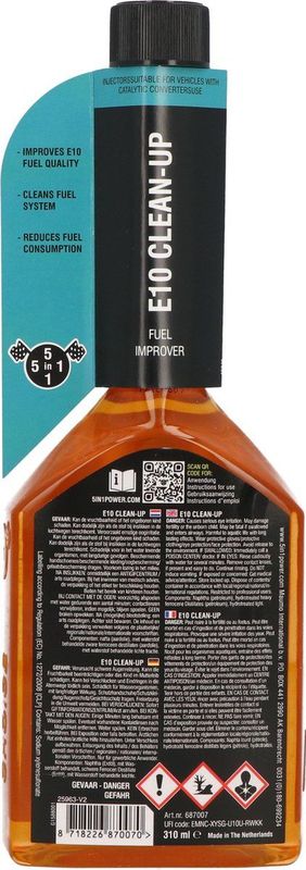5in1 E10 Clean-Up - 310ml - Autoreiniger - Bescherming Brandstofsysteem