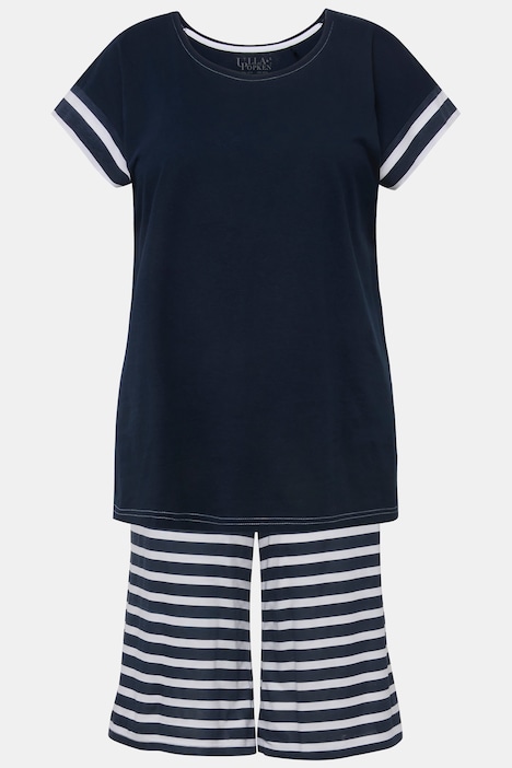 Shorty, Rundhals, Shorts, ärmellos, Kurzpyjama
