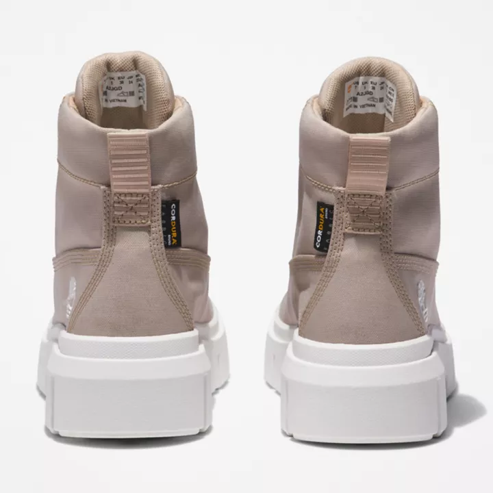 Bottine à lacets mi-haute Greyfield pour femme en beige