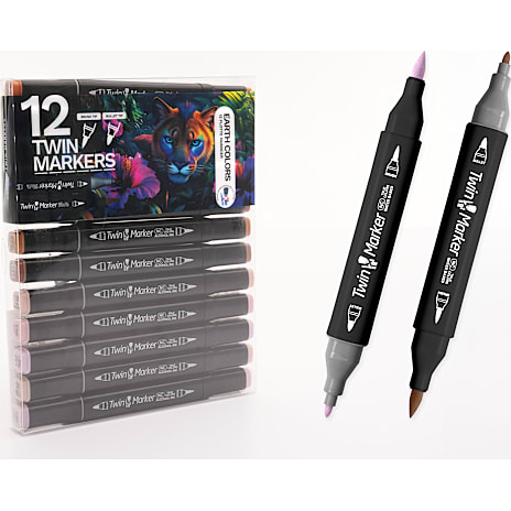 Danpen Twinmarkers Earth 12-pak