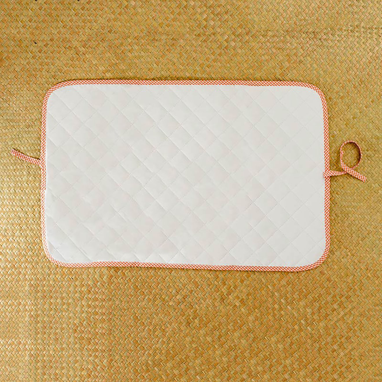 Papate Tapis à Langer Nomade en Coton Bio vichy - 65x42 cm