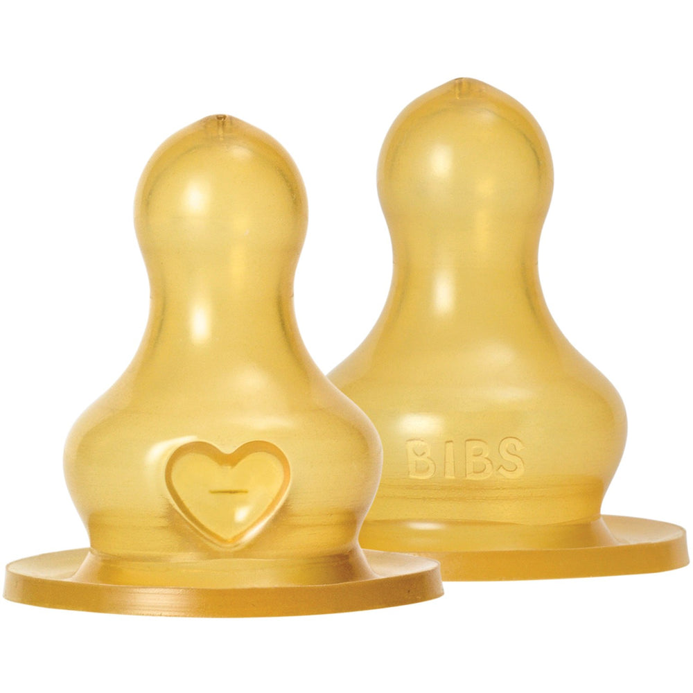 Køb Bibs Sutteflaske Nipple Rund Latex 2-pak