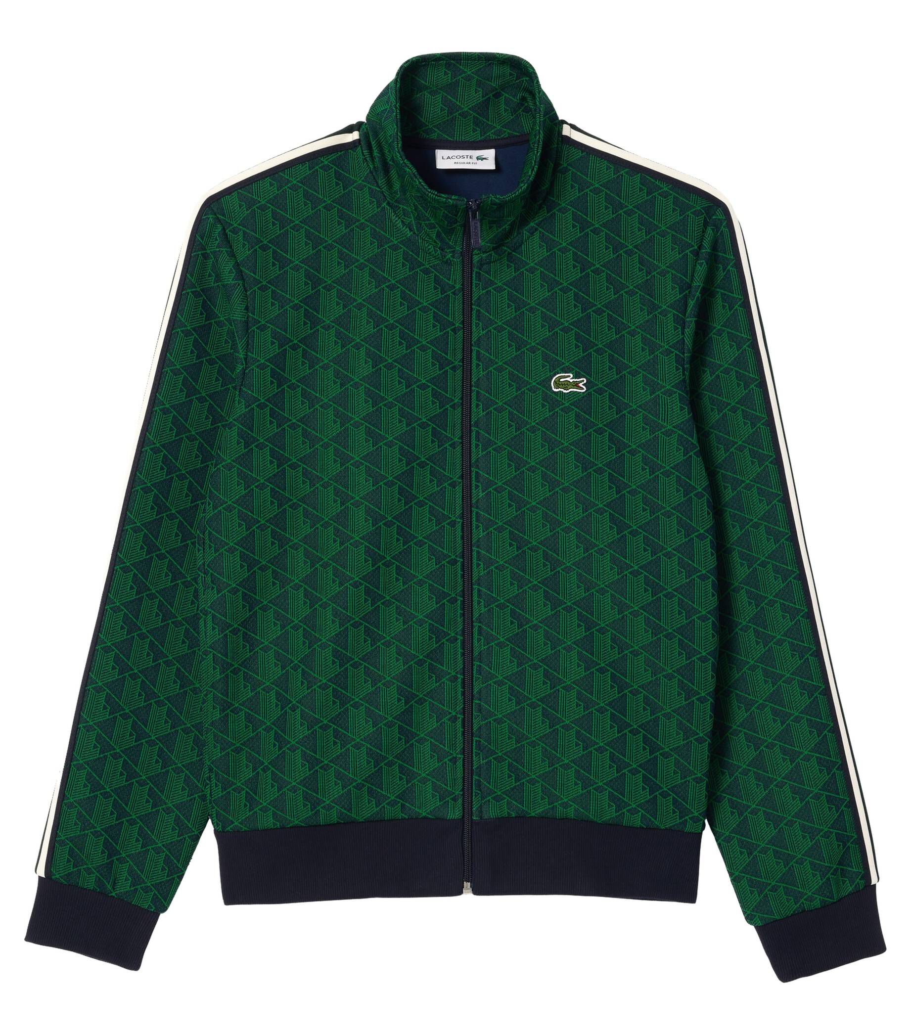 Lacoste| Herren Sweatjacke mit Monogramm-Print