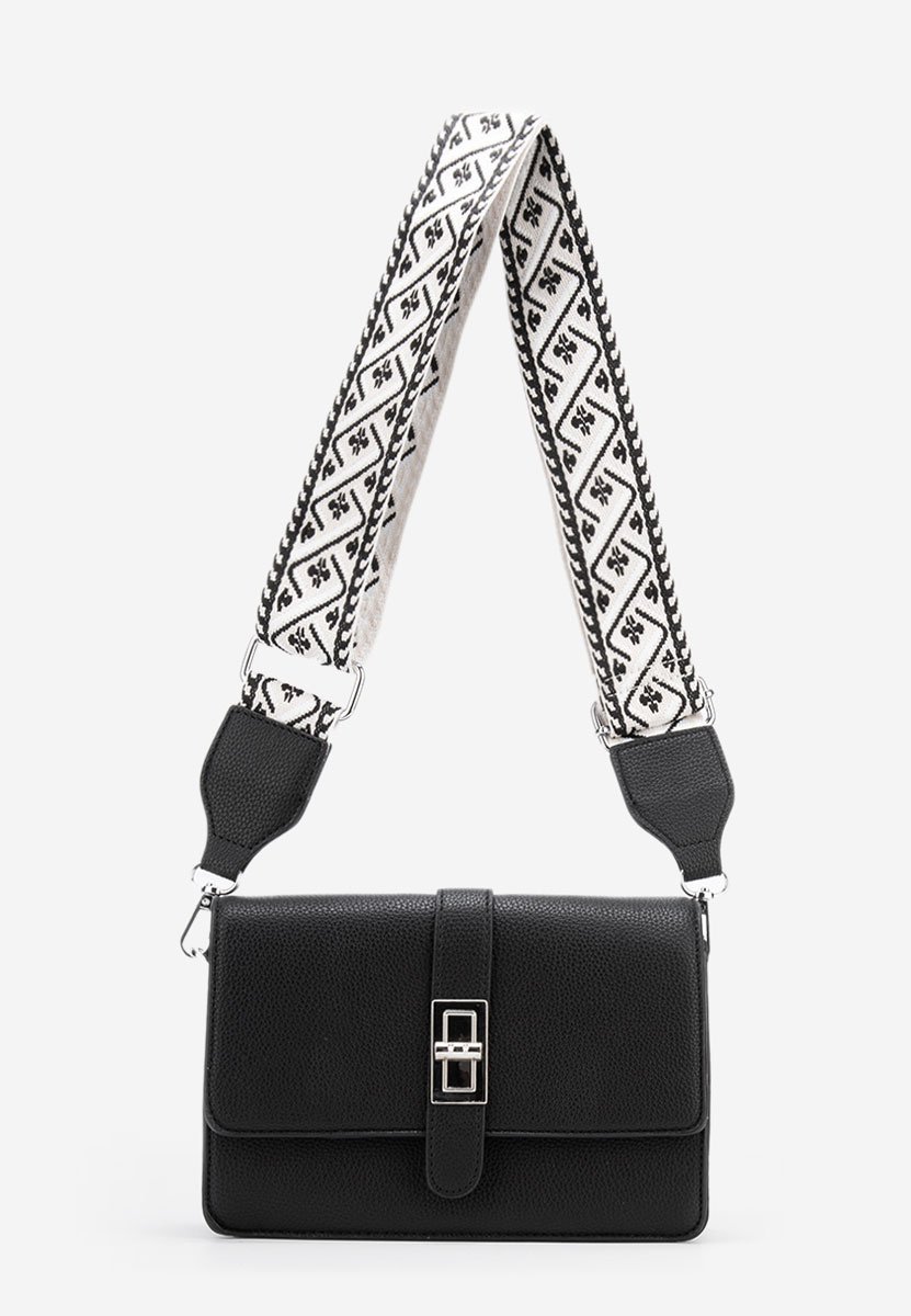 Sac bandoulière femme noire Vesha