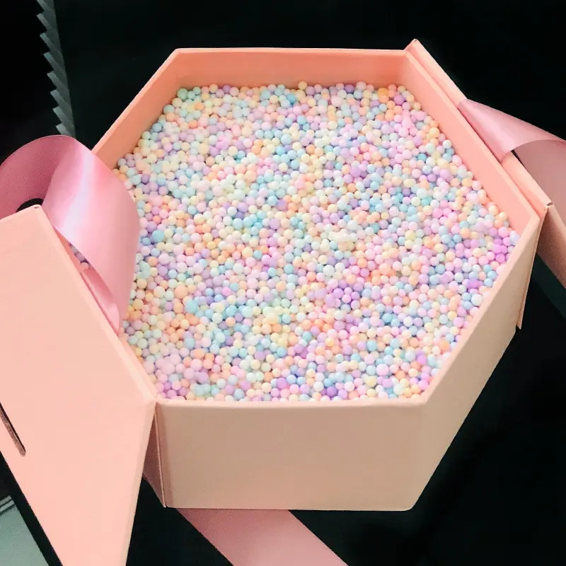 (12g) Ø2-3mm Mini Styropor Kugeln DIY Bastel Perlen Schaumball Geschenk Füllmaterial - Bunt