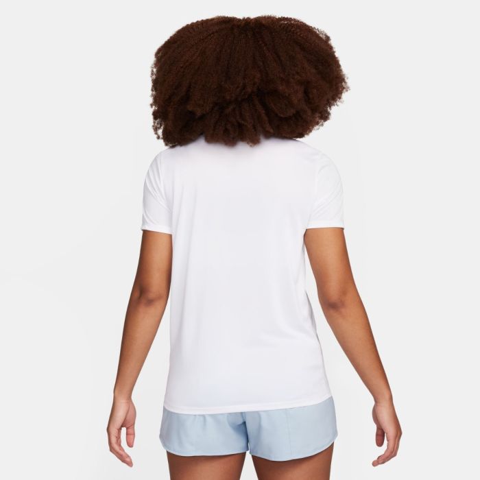 Nike Dame T-shirts Dri-FIT Regular Heathered Graphic Short Sleeve Tee Hvid