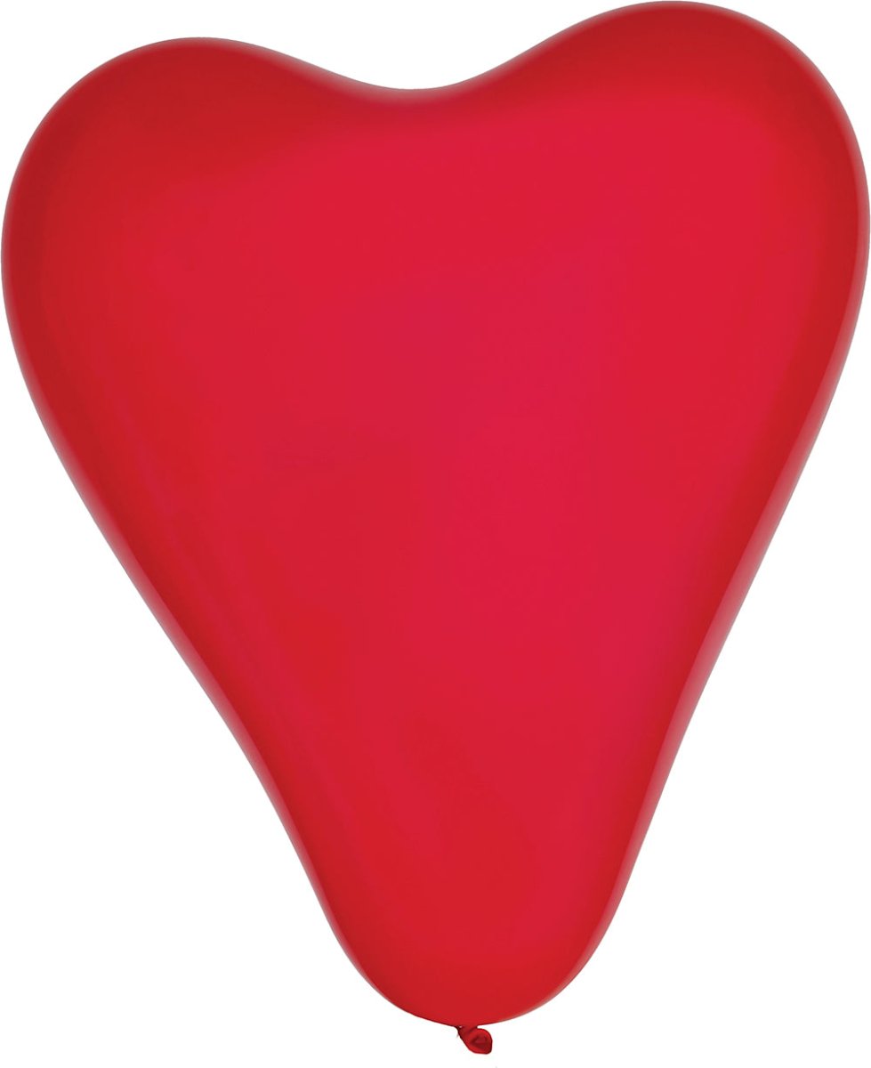 Rood Hartjes Ballonnen 15cm 10st