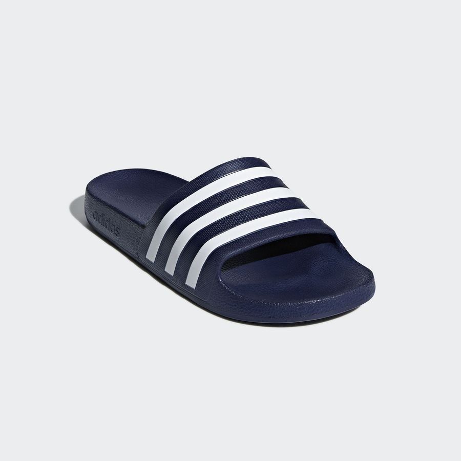 adidas Claquettes adilette - Bleu/Blanc