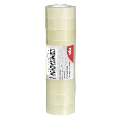 Ruban adhésif transparent - tour de 10 rouleaux - 19 mm x 33 m - Sign