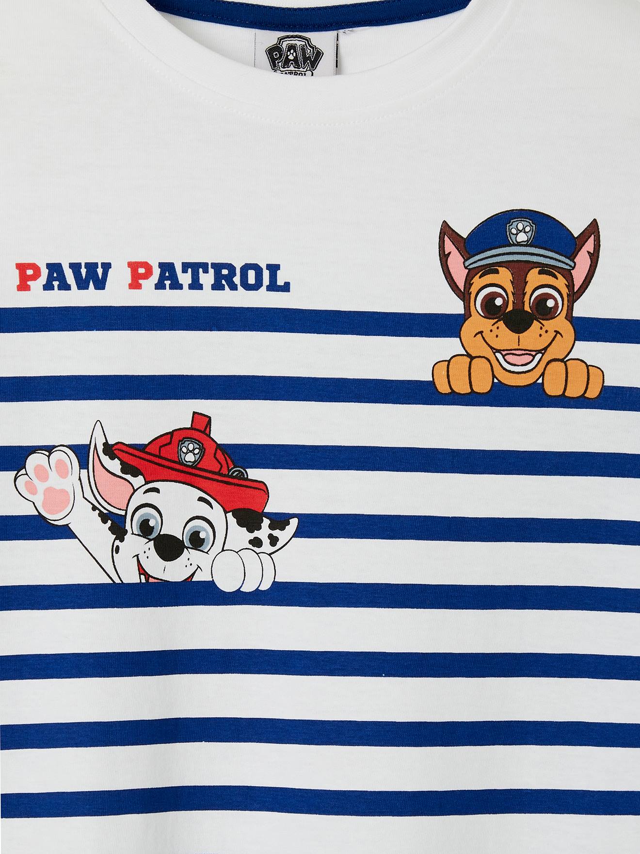 Camiseta listrada branca clara da Patrulha Canina®