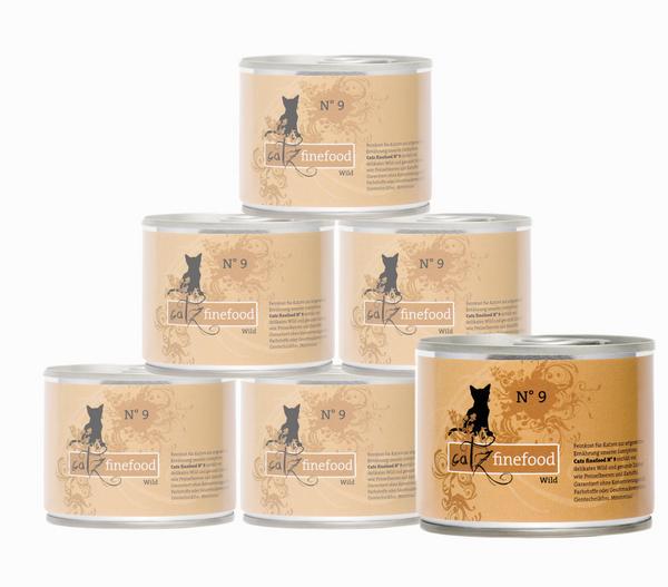 catz finefood Nassfutter für Katzen, 6 x 200
