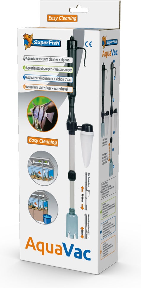SuperFish aquarium stofzuiger AquaVac met waterhevel