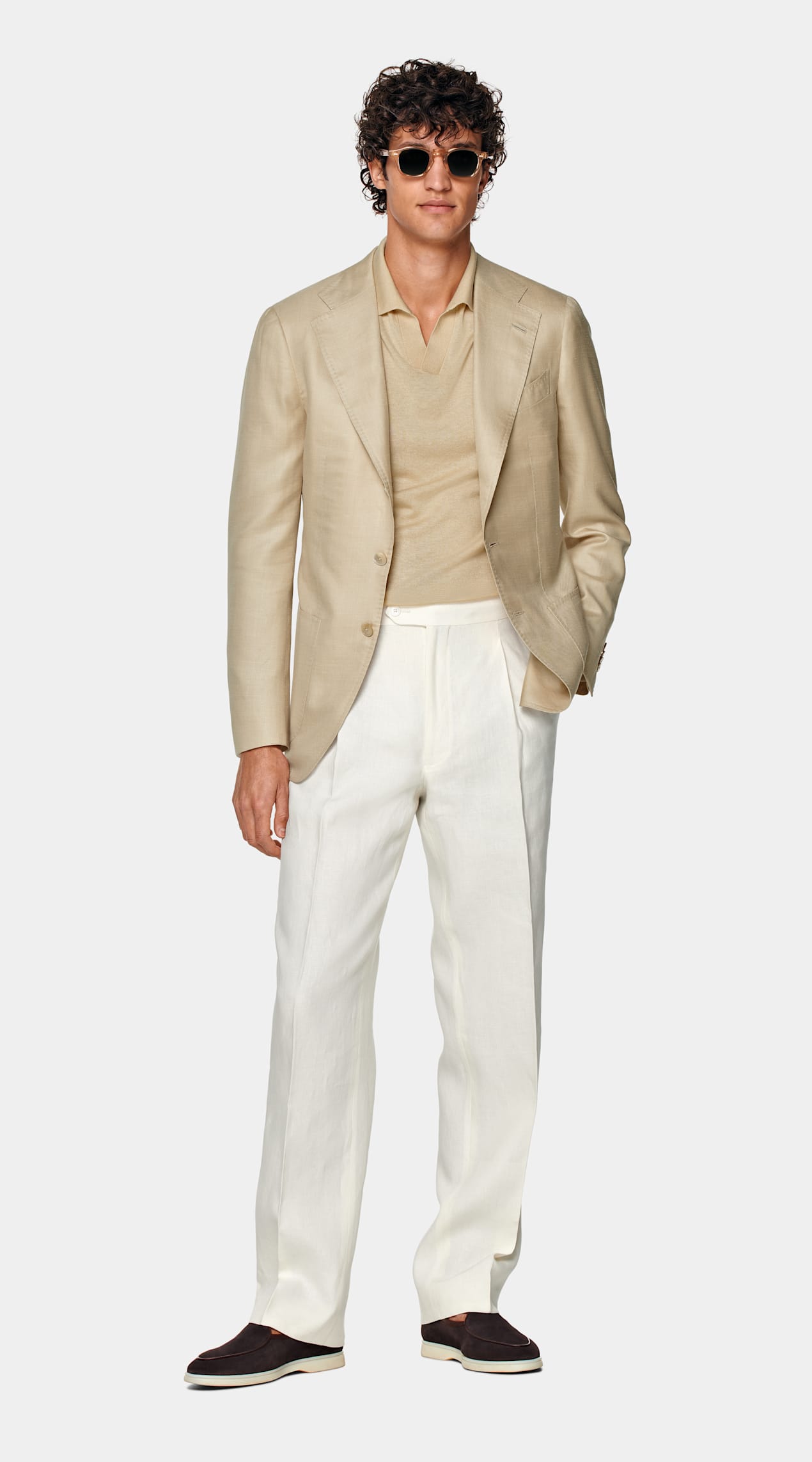 Blazer Havana coupe Tailored vert clair