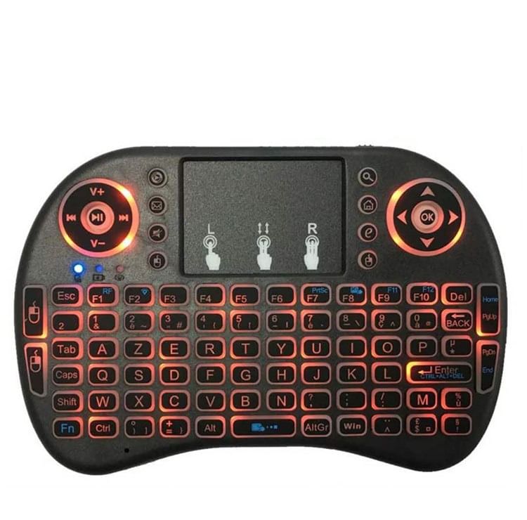 HOMTEC - USB oplaadbaar draadloos draagbaar toetsenbord met trackpad