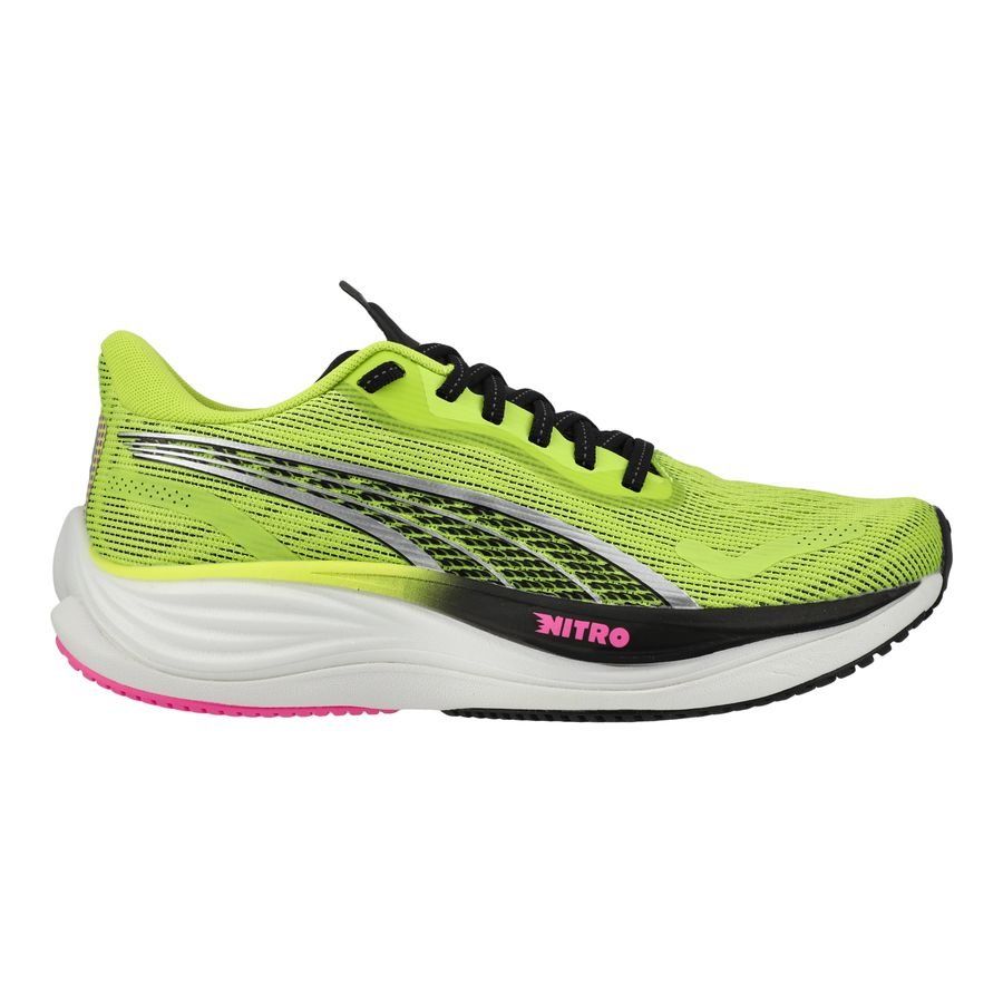 PUMA Chaussures de Running Velocity Nitro 3 - Jaune/Noir/Poison Pink Femme