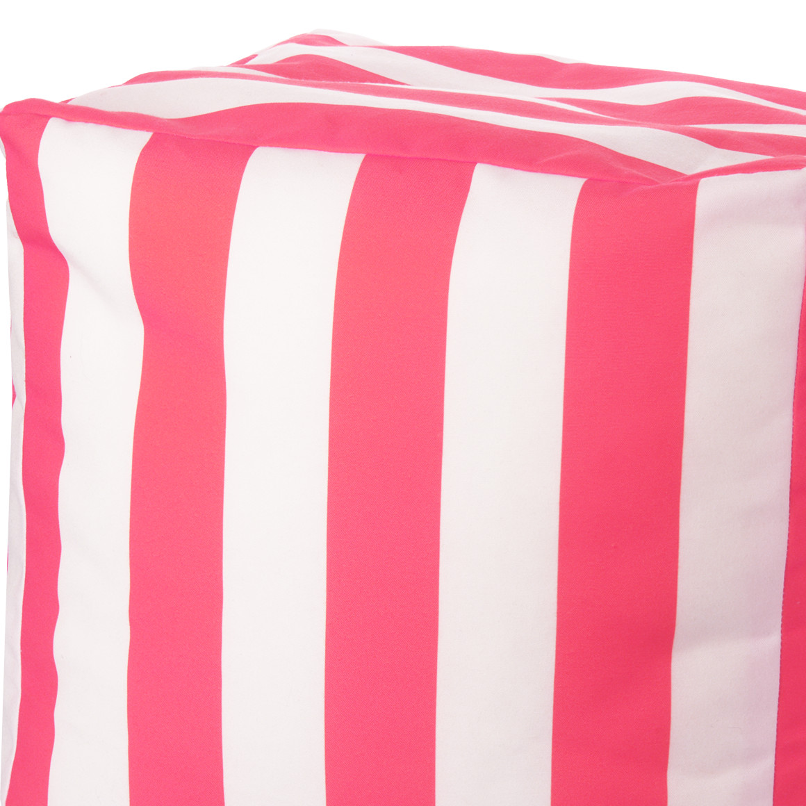 My Home Sitzpouf in Würfelform pink / weiss