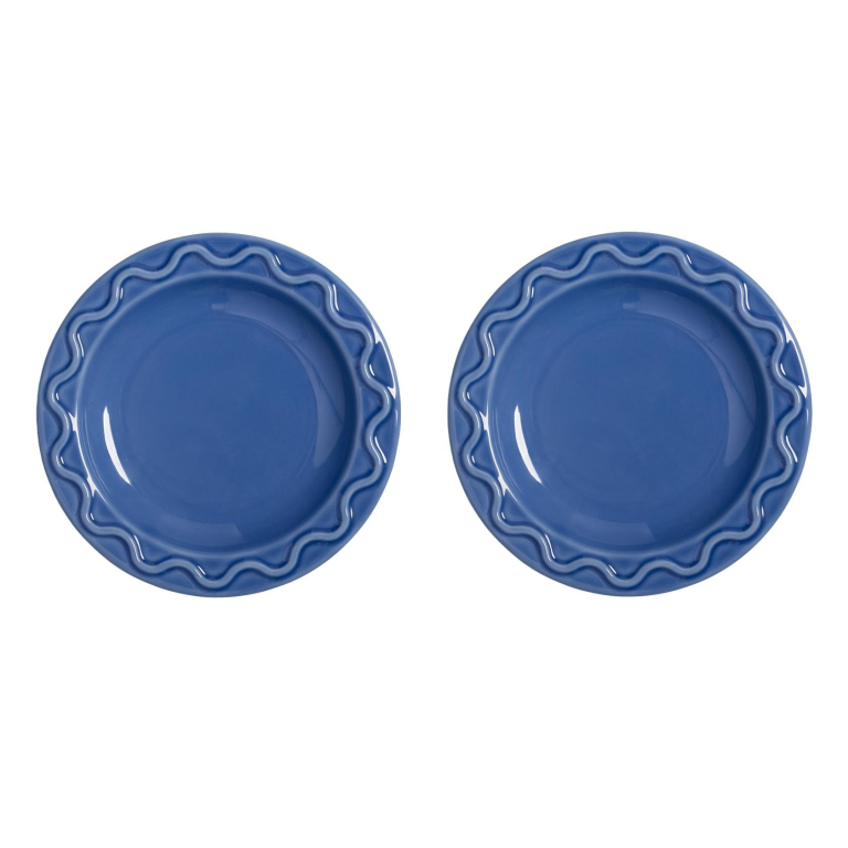 &klevering Mochi ontbijtbord Ø17,5 set van 2 Blue