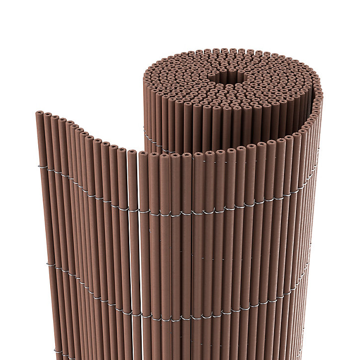 Canisse LOP PVC brun L.3 m x H1,8 m